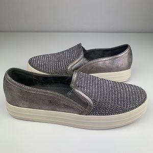 Skechers Double Up Shiny Dancer Slip On Shoe